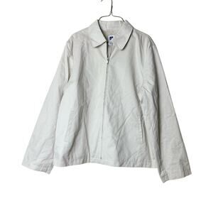 GAP Factory VINTAGE Y2K 100%‎ Cotton Khaki Zip front Jacket MEN'S size XL